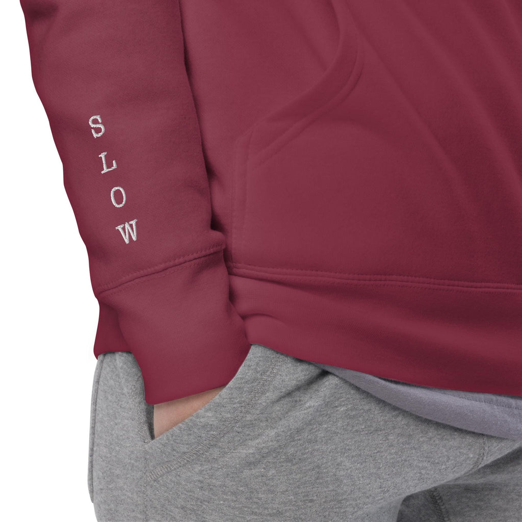 Etsy Product Title Embroidered Slow Burn Book Club Hoodie, Bookish Romance Reader Sweatshirt with SLOW BURN embroidered sleeves