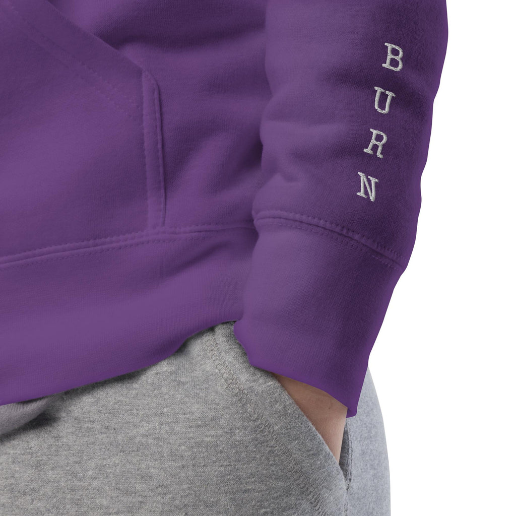 Etsy Product Title Embroidered Slow Burn Book Club Hoodie, Bookish Romance Reader Sweatshirt with SLOW BURN embroidered sleeves